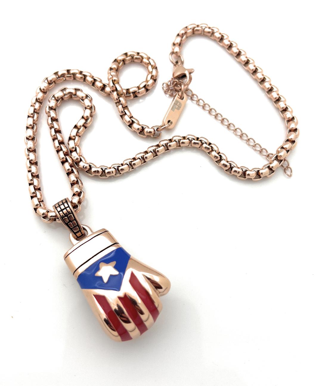 Boricua Rose Gold Necklace Set - Limited Edition