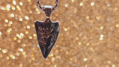 Taino Coqui Arrow Pendant