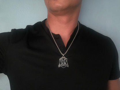 Boricua Pendant with Box Chain